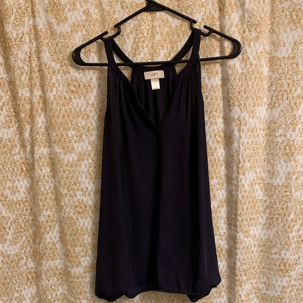 Halter blouse navy